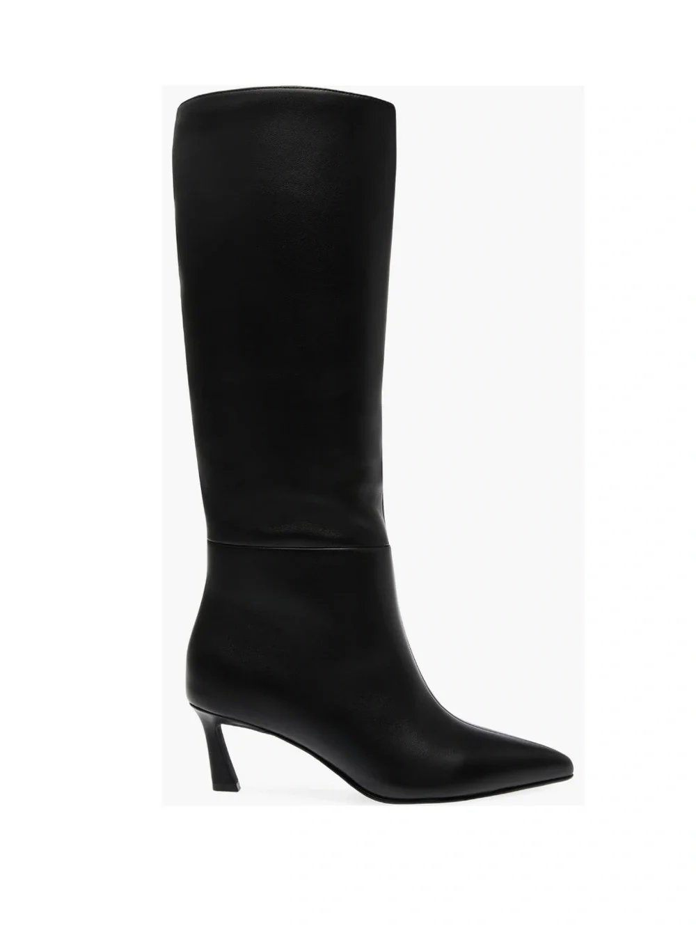 Steve Madden Lavan Pointed Toe Knee High Boot Black Leather Women’s 10